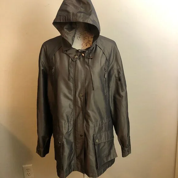 Rare Boeing Collectible Unisex Hooded Parka Jacket | Metallic Green-Bronze XL - Picture 5 of 15